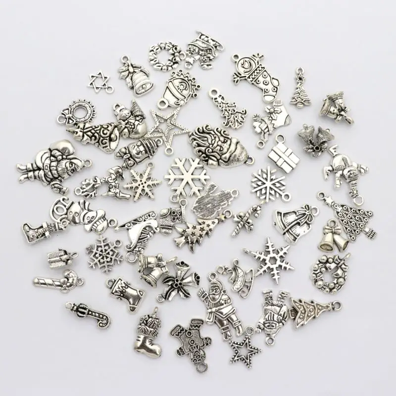 50Pcs Mixed Tibetan Silver Snow Xmax Christmas Tree Shoes Wreath Charm For Jewelry Making Bracelet Diy Gift Accessories Supply 
50Pcs Mixed Tibetan Silver Snow Xmax Christmas Tree Shoes Wreath Charm For Jewelry Making Bracelet Diy Gift Accessories Supply