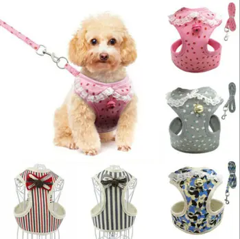 High Quality Lace Cat Dog Harness Leash Set Soft Mesh Pet Puppy Vest Lead For Small Medium Plus Size
High Quality Lace Cat Dog Harness Leash Set Soft Mesh Pet Puppy Vest Lead For Small Medium Plus Size