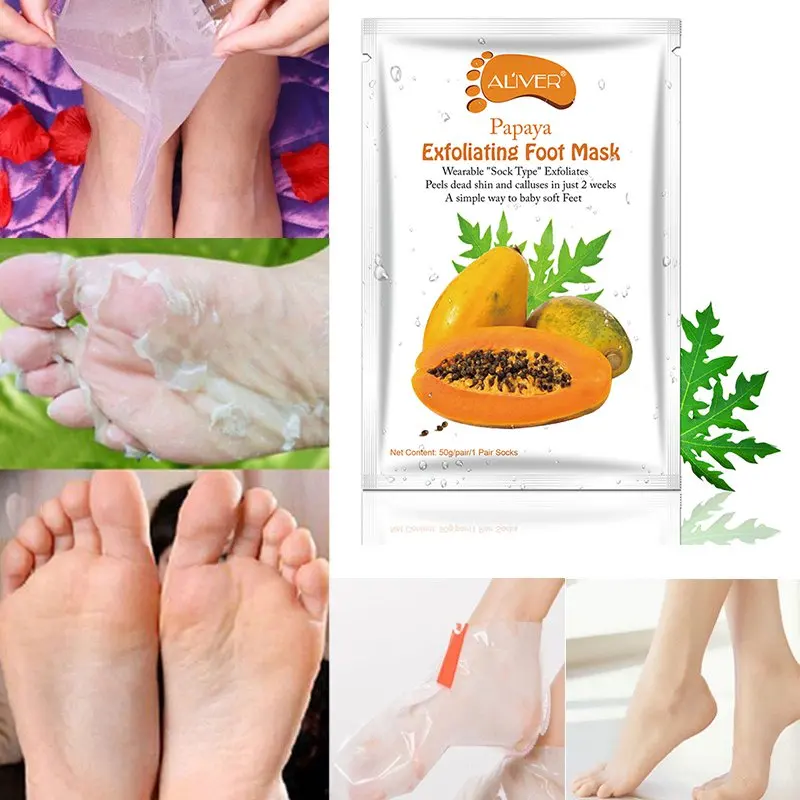 Papaya Olive Avocado Exfoliating Foot Mask Peeling Away Calluses And Dead Skin Remover Foot Mask
Papaya Olive Avocado Exfoliating Foot Mask Peeling Away Calluses And Dead Skin Remover Foot Mask