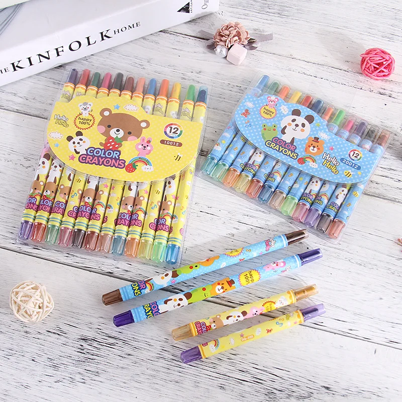 Creative New Style Rotating Crayon 12 Color 24 Color Young STUDENT'S Painted Crayon Not Dirty Hands Health Rotating Oil Painting
Creative New Style Rotating Crayon 12 Color 24 Color Young STUDENT'S Painted Crayon Not Dirty Hands Health Rotating Oil Painting