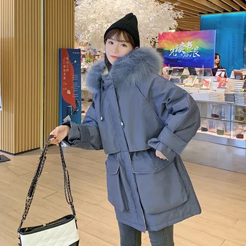 Women 2020 Winter Jacket Korean Style Womens Long Coat Loose Hooded With Fur Female Outwear Parka Big Pockets Warm High Quality
Women 2020 Winter Jacket Korean Style Womens Long Coat Loose Hooded With Fur Female Outwear Parka Big Pockets Warm High Quality