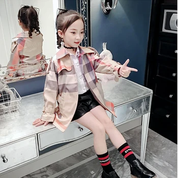 2019 New Fashion Girls Autumn and Spring Jacket Children Windbreaker Girls Long Coat Children's Jacket Clothing 
2019 New Fashion Girls Autumn and Spring Jacket Children Windbreaker Girls Long Coat Children's Jacket Clothing