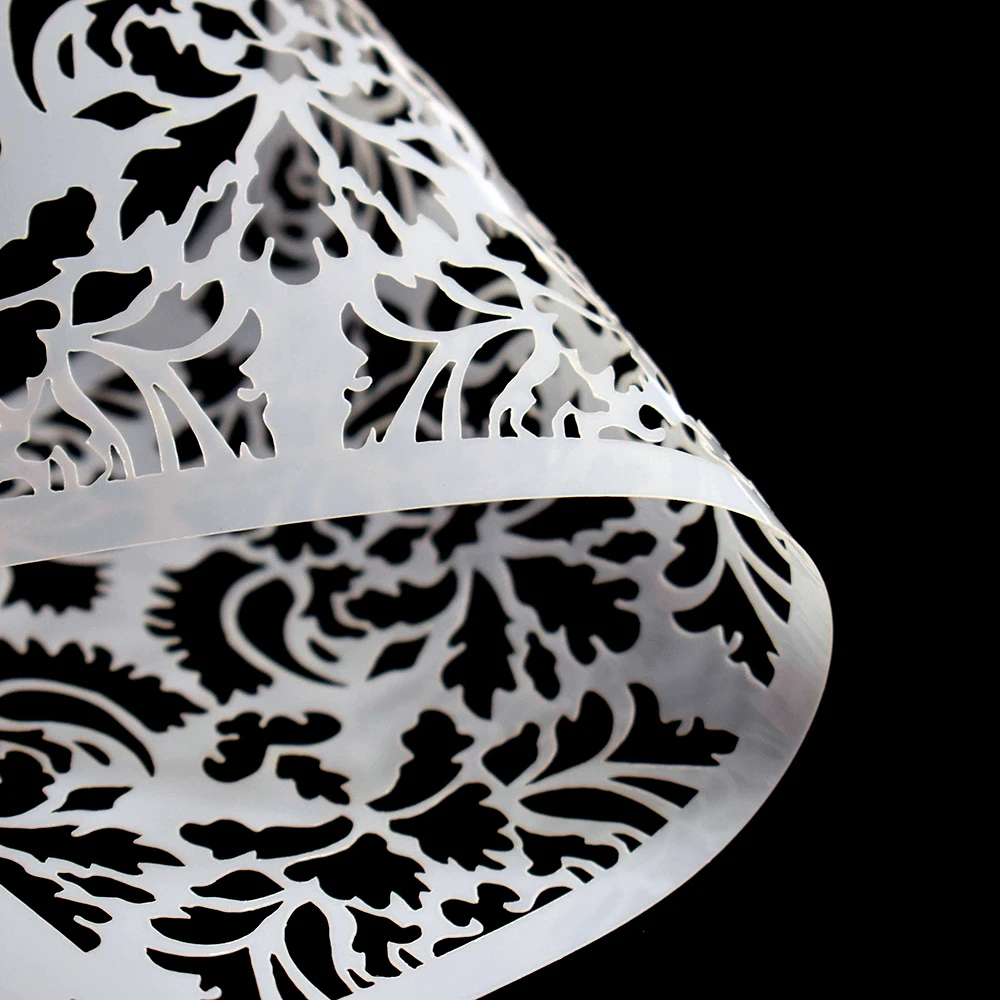 Flower Lace Border Decoration Cake Stencil flower-lace-border-decoration-cake-stencil