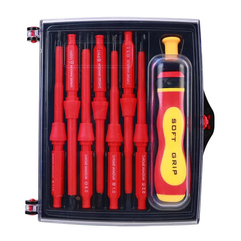 8-in-One Insulator Electrician Screw Driver Packaged Combination Multi-functional Manual Screwdriver Cloth Bag Kit
8-in-One Insulator Electrician Screw Driver Packaged Combination Multi-functional Manual Screwdriver Cloth Bag Kit