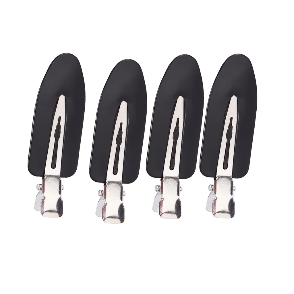 Pack of 4 No Bend Hair Clips, Pin Curl Clips, No Crease Hair Clip for Hairstyle Bangs Waves,Random Color Pack of 4 No Bend Hair Clips, Pin Curl Clips, No Crease Hair Clip for Hairstyle Bangs Waves,Random Color