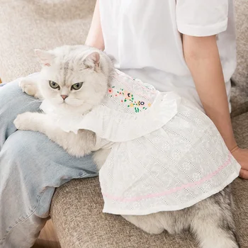 Lace Pet Cat Dress Cute Cat Skirt Pet Clothes Spring and Summer Small and Medium-sized Cat Ropa Para Mascotas Pet Supplies DD60Y
Lace Pet Cat Dress Cute Cat Skirt Pet Clothes Spring and Summer Small and Medium-sized Cat Ropa Para Mascotas Pet Supplies DD60Y