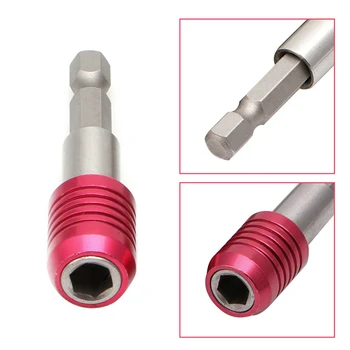 60mm 1/4" Magnetic Hex Shank Quick Release Drill Bit Screw Screwdriver Holder
60mm 1/4" Magnetic Hex Shank Quick Release Drill Bit Screw Screwdriver Holder