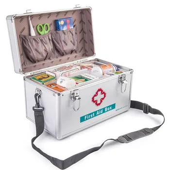 Household Lockable Aluminium Emergency Box First Aid Kit Survival Kits Security Lock Storage Carrying Handle Case
Household Lockable Aluminium Emergency Box First Aid Kit Survival Kits Security Lock Storage Carrying Handle Case