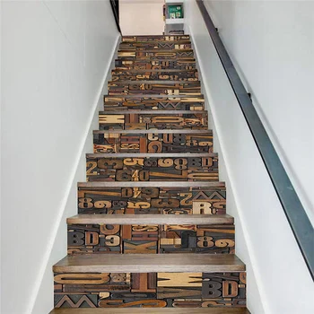 PVC wallpaper alphabet wall simple 13 pieces of DIY stair stickers, step stickers wall stickers
PVC wallpaper alphabet wall simple 13 pieces of DIY stair stickers, step stickers wall stickers