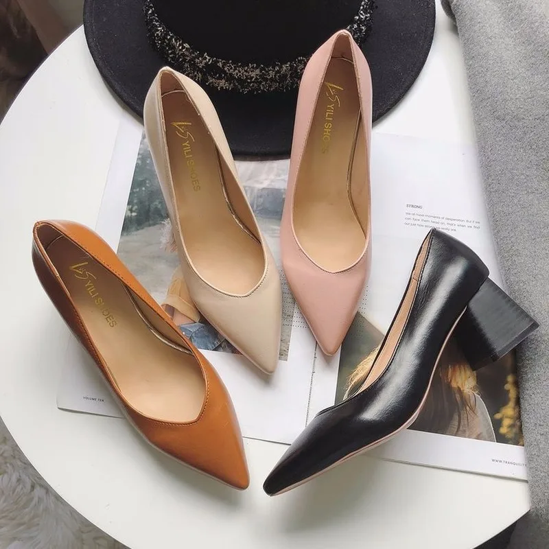 2019Hot New Arrival Women Med High Heel Brand Ladies Pointed Toe Shoes Ladies Leather Fashion Pumps office Shoes S12-78
2019Hot New Arrival Women Med High Heel Brand Ladies Pointed Toe Shoes Ladies Leather Fashion Pumps office Shoes S12-78