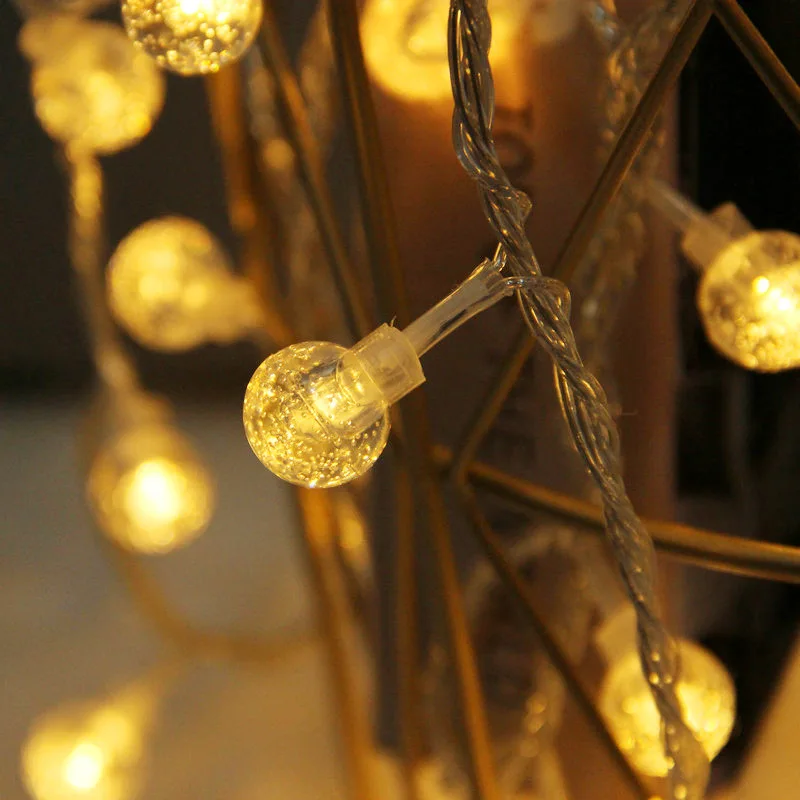 Battery USB LED Ball String Lights Decoration Warm White String Light for Wedding Christmas Party Outdoor Decorative Lamp
Battery USB LED Ball String Lights Decoration Warm White String Light for Wedding Christmas Party Outdoor Decorative Lamp