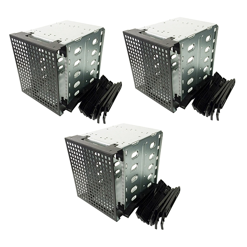 3 Pieces 5 Bay 3.5inch SATA Hard Drive Backplane Enclosure Cage with 120mm Front Fan Bay 3 Pieces 5 Bay 3.5inch SATA Hard Drive Backplane Enclosure Cage with 120mm Front Fan Bay
