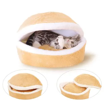 Cat Bed Warm Hamburger Bed Soft Cotton Cat House Windproof Cave Puppy Nest Shell Short Plush Removable Sofa for Cats Supplies
Cat Bed Warm Hamburger Bed Soft Cotton Cat House Windproof Cave Puppy Nest Shell Short Plush Removable Sofa for Cats Supplies