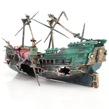 HOT-Large Aquarium Decoration Boat Plactic Aquarium Ship Air Split Shipwreck Fish Tank Decor C
HOT-Large Aquarium Decoration Boat Plactic Aquarium Ship Air Split Shipwreck Fish Tank Decor C