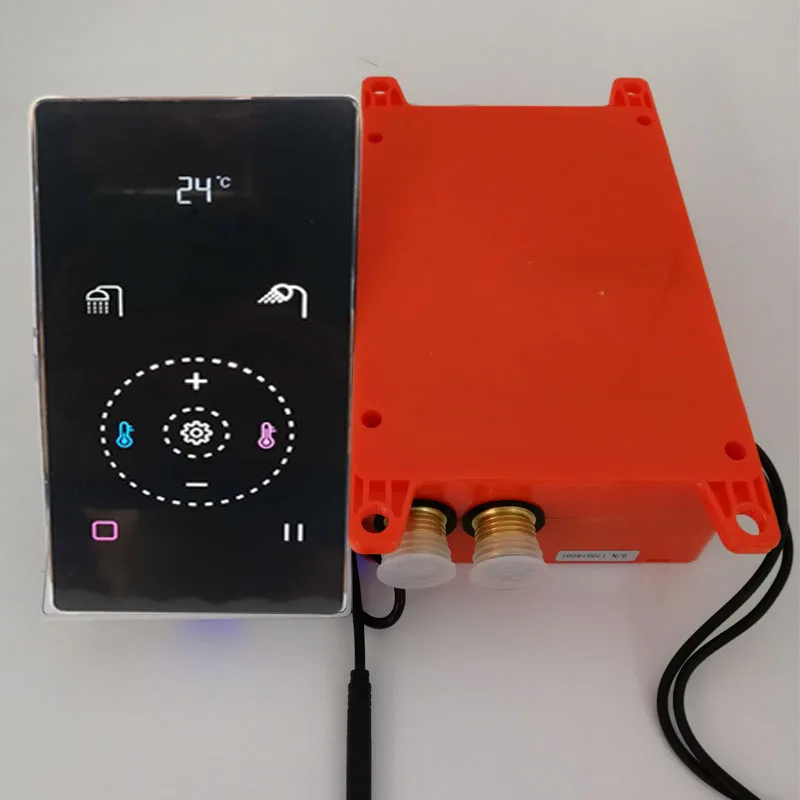 Black Touch Screen Shower Mixer Valve Smart Thermostatic Shower Panel Digital 2/3 Functions Diverter Mixing Faucet Wall Conceal
Black Touch Screen Shower Mixer Valve Smart Thermostatic Shower Panel Digital 2/3 Functions Diverter Mixing Faucet Wall Conceal
