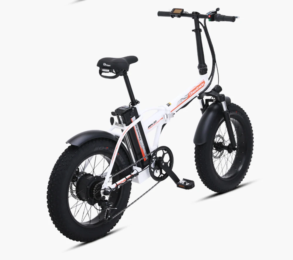 Best Electric bike 20 inch eBike snowbike 48V 15AH lithium battery hidden Adult commuter bike electric bicycle 21