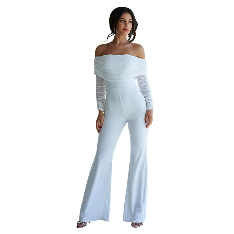 Autumn Ladies Elegant Sexy Jumpsuit Women Long Sleeve Rompers Womens Jumpsuit Off Shoulder Wide Leg Party Night Club Jumpsuit
Autumn Ladies Elegant Sexy Jumpsuit Women Long Sleeve Rompers Womens Jumpsuit Off Shoulder Wide Leg Party Night Club Jumpsuit
