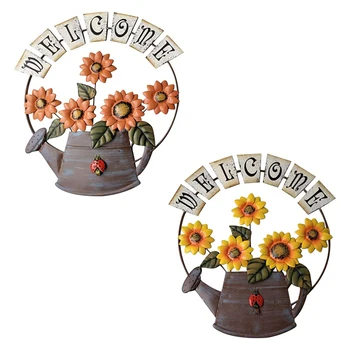 Garden Sunflower Welcome Sign Vintage Metal Welcome Sign for Front Door Hanging Metal Welcome Wall Plaque
Garden Sunflower Welcome Sign Vintage Metal Welcome Sign for Front Door Hanging Metal Welcome Wall Plaque