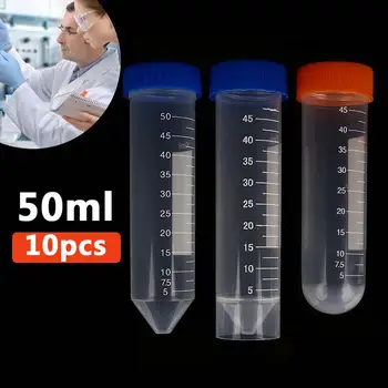 Plastic Test Tubes Professional Multi-Purpose 10pcs/Lot Disposable Scientific Plasticware Transparent Centrifuge Tube
Plastic Test Tubes Professional Multi-Purpose 10pcs/Lot Disposable Scientific Plasticware Transparent Centrifuge Tube
