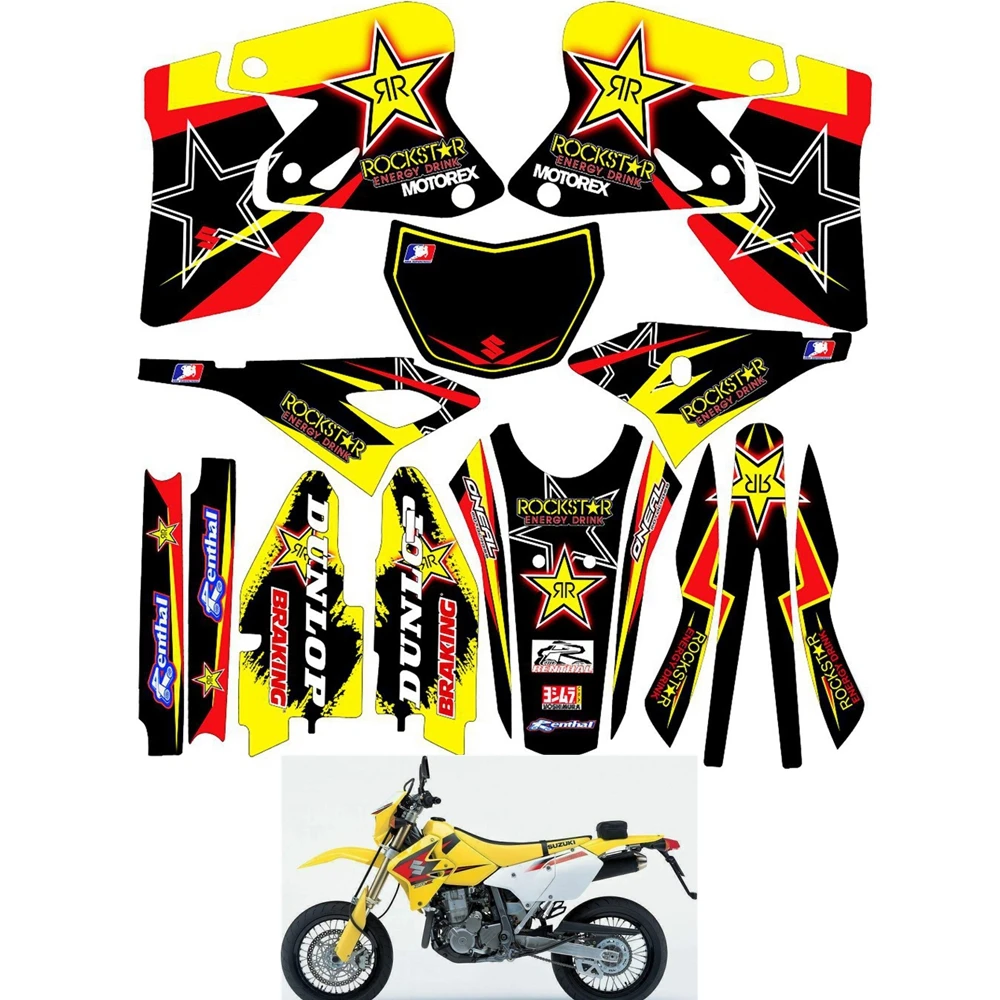 For SUZUKI DRZ400SM Graphics Decals Stickers Custom Number Name 3M Full Motorcycle Backgrounds Stickers Accessories
For SUZUKI DRZ400SM Graphics Decals Stickers Custom Number Name 3M Full Motorcycle Backgrounds Stickers Accessories