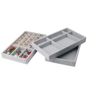 Stackable Velvet Jewelry Trays Organizer, Jewelry Storage Display Trays for Drawer, Earring Necklace Bracelet Ring Organizer
Stackable Velvet Jewelry Trays Organizer, Jewelry Storage Display Trays for Drawer, Earring Necklace Bracelet Ring Organizer
