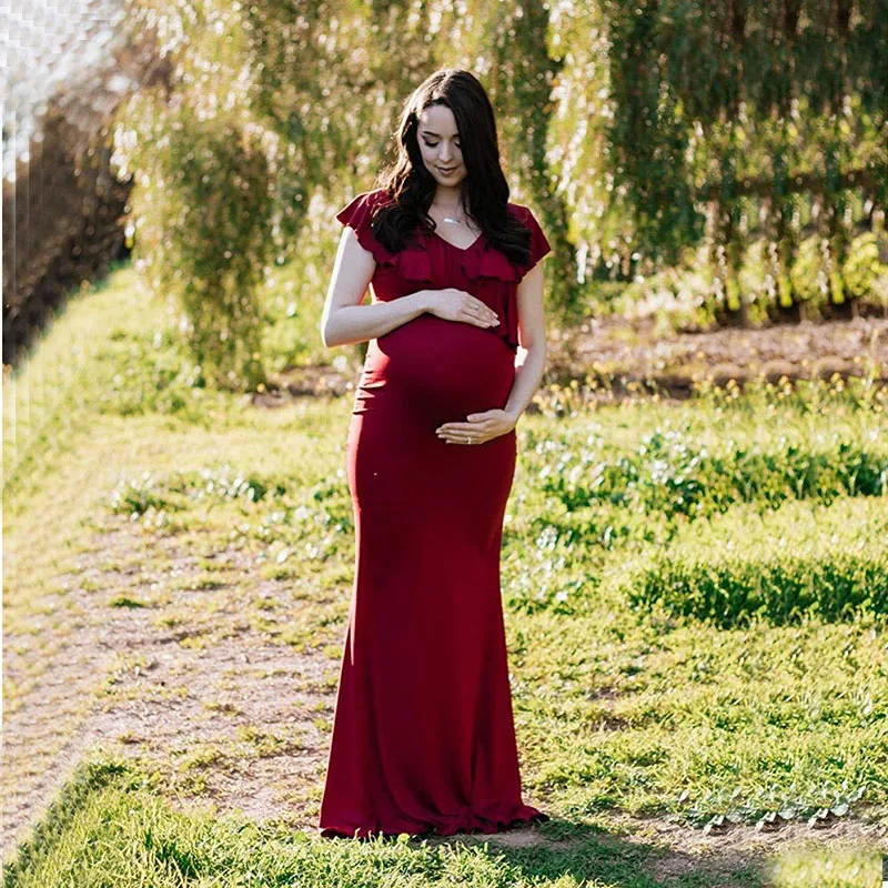 Cotton Maternity Long Dress Photography Pregnant Women Ruffle Stretchy Sleeveless Maxi Dress Pregnancy Dresses for Baby Showers
Cotton Maternity Long Dress Photography Pregnant Women Ruffle Stretchy Sleeveless Maxi Dress Pregnancy Dresses for Baby Showers