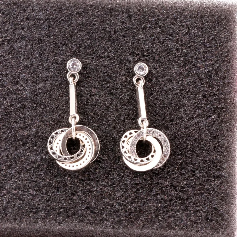 Original 925 Sterling Silver Earring Glitter With Crystal Earrings For Women Wedding Gift Fashion Jewelry
Original 925 Sterling Silver Earring Glitter With Crystal Earrings For Women Wedding Gift Fashion Jewelry