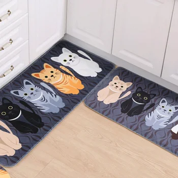 Fashion Floor Mats Cartoon Cushion Cat Printed Carpets Doormats For Kitchen Bathroom Living Room Anti-Slip Pad BJStore 
Fashion Floor Mats Cartoon Cushion Cat Printed Carpets Doormats For Kitchen Bathroom Living Room Anti-Slip Pad BJStore