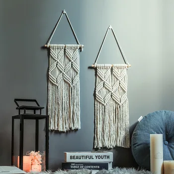 Macrame Wall Ornament Tapestry Bohemian Wedding Wall Hanging Woven Tapestry Pendant Nordic Style Craft Handmade Home Decoration
Macrame Wall Ornament Tapestry Bohemian Wedding Wall Hanging Woven Tapestry Pendant Nordic Style Craft Handmade Home Decoration