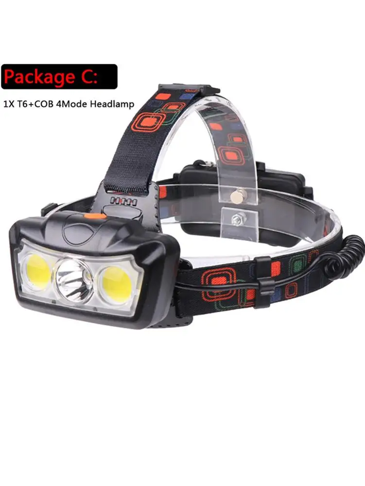 XML T6+COB LED Headlight Portable Waterproof Headlamp Aluminum Alloy Torch Glare Light Fishing Camping Hiking Flashlight
XML T6+COB LED Headlight Portable Waterproof Headlamp Aluminum Alloy Torch Glare Light Fishing Camping Hiking Flashlight