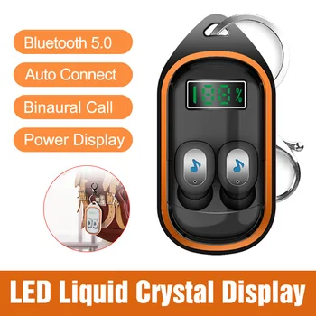 Bluetooth 5.0 Wireless Earphone Ipx5 Waterproof Sport Headset Led Power Display Wireless Headphone Mini Earbuds With Key Chain
Bluetooth 5.0 Wireless Earphone Ipx5 Waterproof Sport Headset Led Power Display Wireless Headphone Mini Earbuds With Key Chain