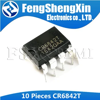 

10PCS CR6842T DIP8 CR6842 DIP 6842T DIP-8 Off-line switching power management chip IC