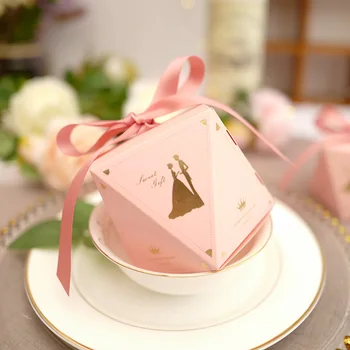 Pink Diamond Shape Wedding party favors gifts avors and Gifts Boxes Baby Shower Candy Box Birthday Party Decoration for Guests
Pink Diamond Shape Wedding party favors gifts avors and Gifts Boxes Baby Shower Candy Box Birthday Party Decoration for Guests