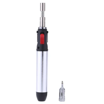New Flame Butane Gas Soldering Iron 12ml Pen Torch Tool 1300 degrees Portable Heat Gun Welding Equipment for Outdoor
New Flame Butane Gas Soldering Iron 12ml Pen Torch Tool 1300 degrees Portable Heat Gun Welding Equipment for Outdoor