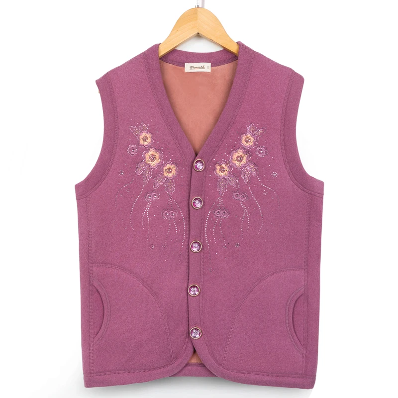 Add Velvet Thicken Autumn Winter Vest Women Waistcoat Middle-Aged Old Grandmother People Warm Cold Outside Coat Tops Wear 4XL
Add Velvet Thicken Autumn Winter Vest Women Waistcoat Middle-Aged Old Grandmother People Warm Cold Outside Coat Tops Wear 4XL