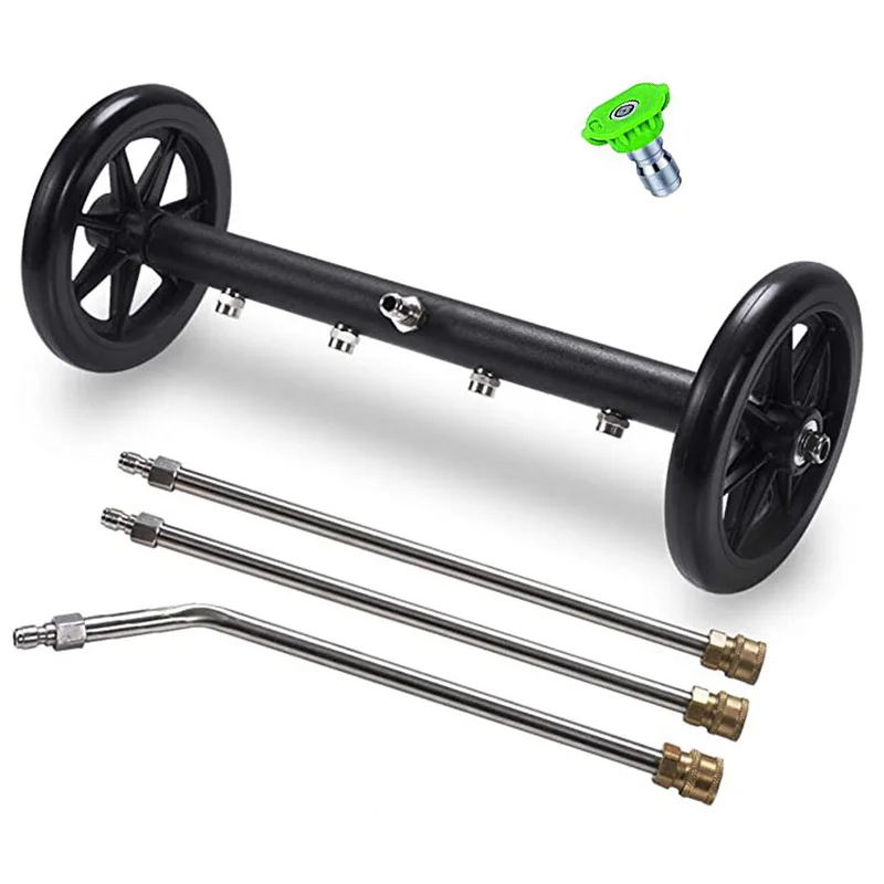 Pressure Washer Undercarriage Cleaner - Under Car Washer, Water Broom, Dual Surface Cleaner with Extension Wand, 1/4 Inch Quick
Pressure Washer Undercarriage Cleaner - Under Car Washer, Water Broom, Dual Surface Cleaner with Extension Wand, 1/4 Inch Quick