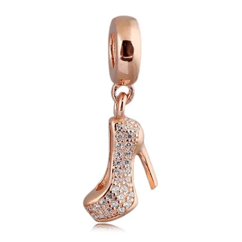Original Rose Gold Sparkling Stiletto With Crystal Pendant Beads Fit 925 Sterling Silver Bead Charm Bracelet Diy Jewelry 
Original Rose Gold Sparkling Stiletto With Crystal Pendant Beads Fit 925 Sterling Silver Bead Charm Bracelet Diy Jewelry