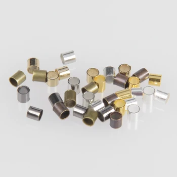 500Pcs/Lot Alloy Round Tube Crimp End Beads For Rope Stopper Spacer Beads DIY Jewelry Making Findings Supplies 
500Pcs/Lot Alloy Round Tube Crimp End Beads For Rope Stopper Spacer Beads DIY Jewelry Making Findings Supplies