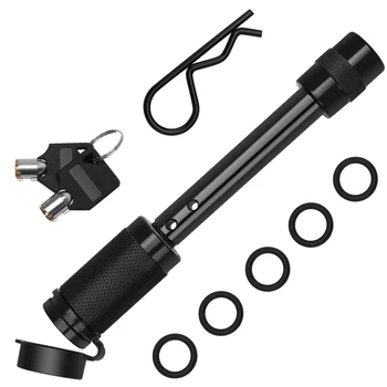 5/8 inch Extra Long Heavy Duty Trailer Hitch Locking Pin Set Receiver Hitch Lock with Anti-Rattle, Keys, Rubber Cap for Class II 
5/8 inch Extra Long Heavy Duty Trailer Hitch Locking Pin Set Receiver Hitch Lock with Anti-Rattle, Keys, Rubber Cap for Class II