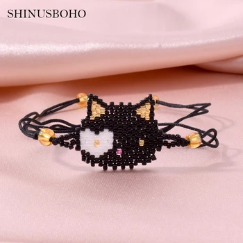 Black Cat Bracelets Women Perles MIYUKI Bracelet Girl Pulseras Mujer 2020 Child Gift Animal Tassel Jewelry Handwoven 3 Colors
Black Cat Bracelets Women Perles MIYUKI Bracelet Girl Pulseras Mujer 2020 Child Gift Animal Tassel Jewelry Handwoven 3 Colors