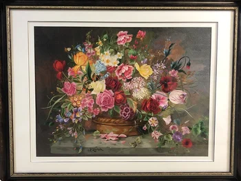 Handmade 100% Mulberry Silk Thread Finished Suzhou Embroidery not include frame ,flower basket 60*80cm
Handmade 100% Mulberry Silk Thread Finished Suzhou Embroidery not include frame ,flower basket 60*80cm