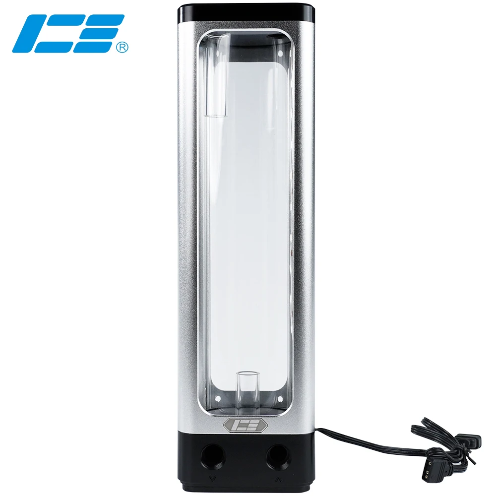 IceManCooler Glass Water Tank Res Combo D5 Pump With 5v 3pin ARGB,Support Motherboard Control ,Silver,DX5 240
IceManCooler Glass Water Tank Res Combo D5 Pump With 5v 3pin ARGB,Support Motherboard Control ,Silver,DX5 240