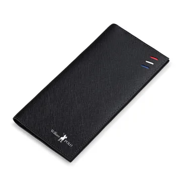 WILLIAMPOLO Wallet Long Ultra-thin Genuine Leather Men No Zipper Double fold Purse Simple Fashion Card Holder
WILLIAMPOLO Wallet Long Ultra-thin Genuine Leather Men No Zipper Double fold Purse Simple Fashion Card Holder
