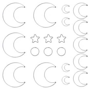 20Pcs Rings Circle Metal Ornament Macrame Hoop DIY Craft Dream Catcher Rings for Decoration
20Pcs Rings Circle Metal Ornament Macrame Hoop DIY Craft Dream Catcher Rings for Decoration