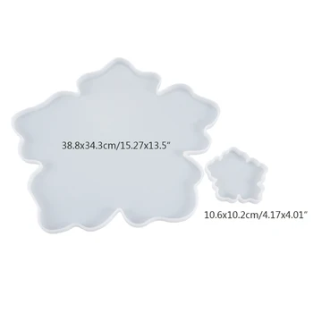 2Pcs/Set Crystal Epoxy Resin Mold Flower Shape Coaster Pad Casting Silicone Mould DIY Crafts Decorations Making Tools
2Pcs/Set Crystal Epoxy Resin Mold Flower Shape Coaster Pad Casting Silicone Mould DIY Crafts Decorations Making Tools