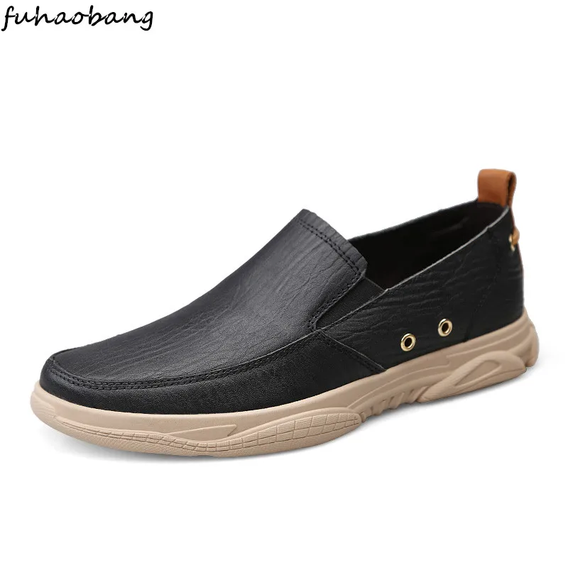 Men Loafers Shoes 2020 Autumn Fashion Walking Casual shoes Man Slip-On design genuine Leather Boat Footwear outdoor Men Shoes 
Men Loafers Shoes 2020 Autumn Fashion Walking Casual shoes Man Slip-On design genuine Leather Boat Footwear outdoor Men Shoes