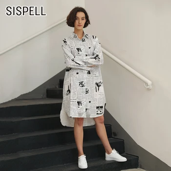 SISPELL Print Letter Character Loose Shirts For Female Long Sleeve Lapel Collar Women's Casual Slim Shirt 2020 Autumn New Tide
SISPELL Print Letter Character Loose Shirts For Female Long Sleeve Lapel Collar Women's Casual Slim Shirt 2020 Autumn New Tide