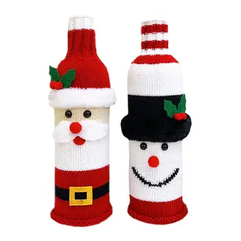2pcs/Pack Wine Bottle Knitted Covers Christmas Decorations Champagne Knitted Cover Family Dining Table Wine Bag Decor
2pcs/Pack Wine Bottle Knitted Covers Christmas Decorations Champagne Knitted Cover Family Dining Table Wine Bag Decor