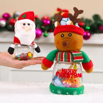 Christmas Children's Candy Jar Old Man Snowman Deer Ornament Props Gift Party Supplies Transparent Cans
Christmas Children's Candy Jar Old Man Snowman Deer Ornament Props Gift Party Supplies Transparent Cans