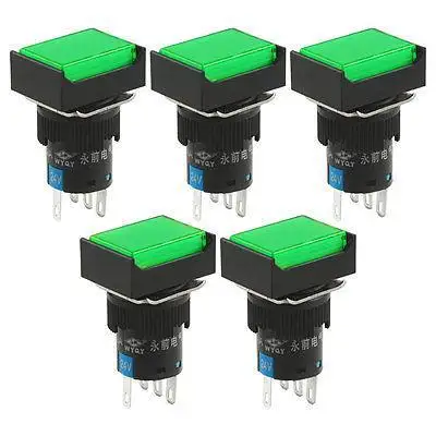 Best quality 5 Pcs Green Lamp 1NO 1NC Latching Rectangular Push Button Switchs DC 24V freeship
Best quality 5 Pcs Green Lamp 1NO 1NC Latching Rectangular Push Button Switchs DC 24V freeship